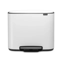 Poubelle à pédale Bo 36 l, Blanc