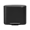 Poubelle à pédale Bo 11+23 l, Noir mat