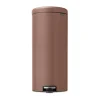 Poubelle à pédale New Icon 30 litres, Satin Taupe