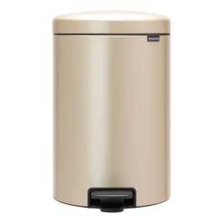 Poubelle à pédale New Icon 20 litres, Metallic Gold