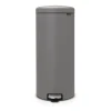 Poubelle à pédale New Icon 30 litres, Mineral concrete grey