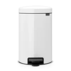 Poubelle à pédale New Icon 12 litres, blanc