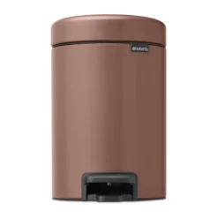Poubelle à pédale New Icon 3 litres, Satin Taupe