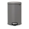 Poubelle à pédale New Icon 20 litres, Mineral concrete grey