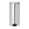 Poubelle à pédale New Icon 30 litres, Matt steel fingerprint proof