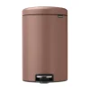 Poubelle à pédale New Icon 20 litres, Satin Taupe