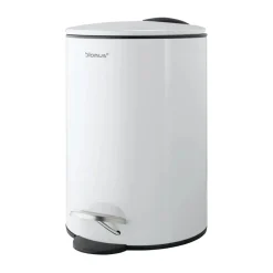 Poubelle à pédale Tubo 3 L, Blanc