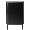 Poubelle Bo touch high 60 L, Noir mat