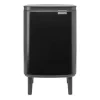 Poubelle haute Bo 7 L, Noir mat