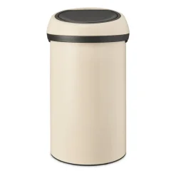 Poubelle ronde Touch Bin 60 litres, Soft Beige