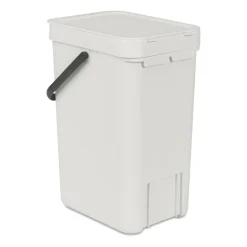 Poubelle Sort & Go 12 litres, Gris clair