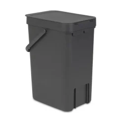 Poubelle Sort & Go 12 litres, gris