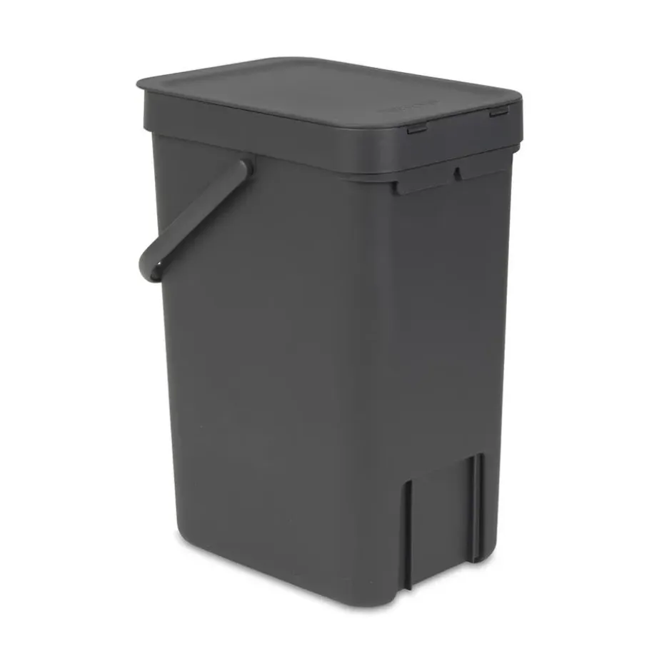 Poubelle Sort & Go 12 litres, gris