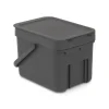 Poubelle Sort & Go 6 litres, gris
