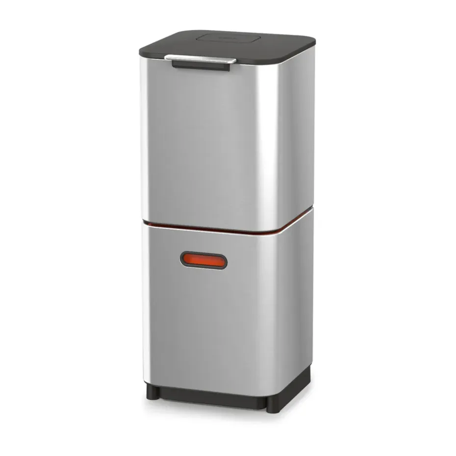 Poubelle Totem Compact Joseph Joseph 40 L, Stainless steel