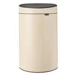 Poubelle Touch Bin 40 litres, Soft Beige