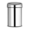 Poubelle Touch Bin murale 3 L, acier brillant