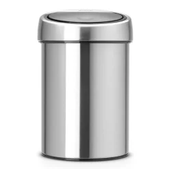 Poubelle Touch Bin murale 3 L, acier mat