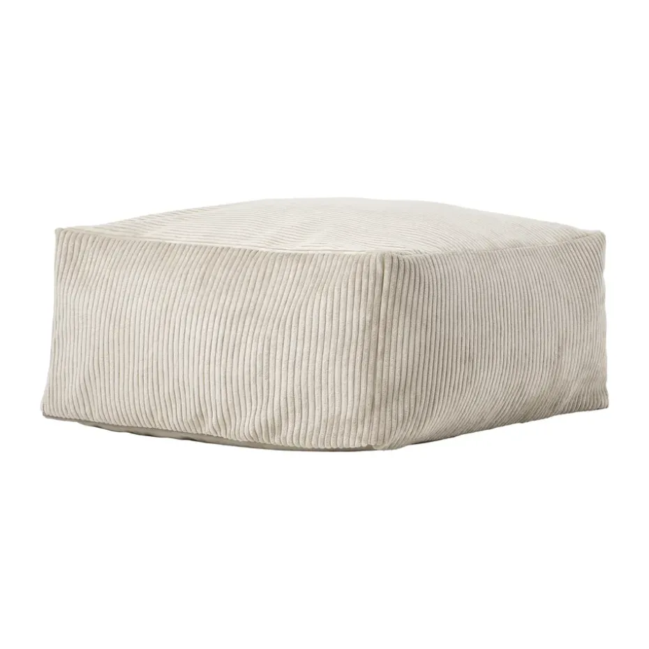 Pouf assise Kid's Base 85x85x34 cm, Blanc naturel