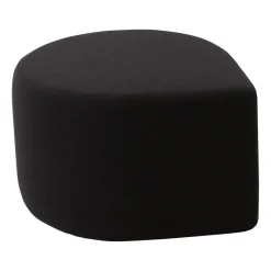 Pouf bouclé Stilla, Anthracite