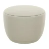 Pouf Kuon Ø48x45 cm, Boucle beige