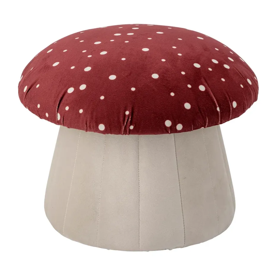 Pouf Lue Ø37x30 cm, Rouge
