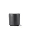 Pouf Mono, Cuir Omni 301 noir-Ø39 cm