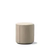 Pouf Mono, Grand Linen beige, Ø39 cm