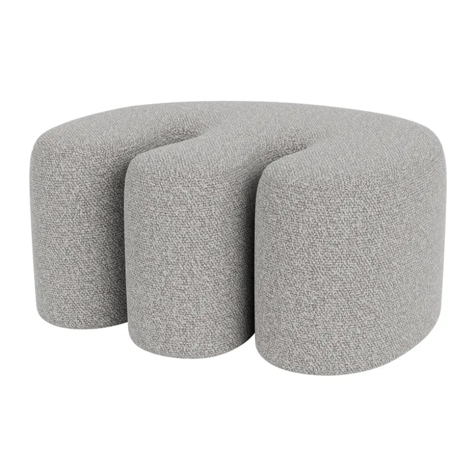 Pouf Palma Medium 70x92 cm, Pebble