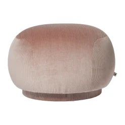 Pouf Rico, Devoré Velvet-blush