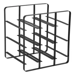 Range-bouteille Vinia 9 bouteilles 30 cm, Fer