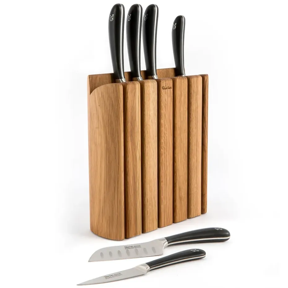 Range-couteaux Signature Book Oak Set 7 Pièces, Chêne