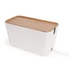 Rangement pour câbles Cable Organiser XXL, Bois-blanc