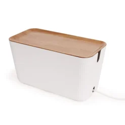 Rangement pour câbles Cable Organiser XXL, Bois-blanc