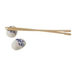 Repose-baguettes Mumin Haru, lot de 2, Bleu-blanc