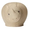 Rhinocéros en bois Rina, Medium