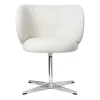 Rico dining chair swivel bouclé, Off-white