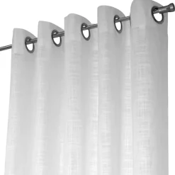 Rideau à oeillets métalliques Norrsken, blanc