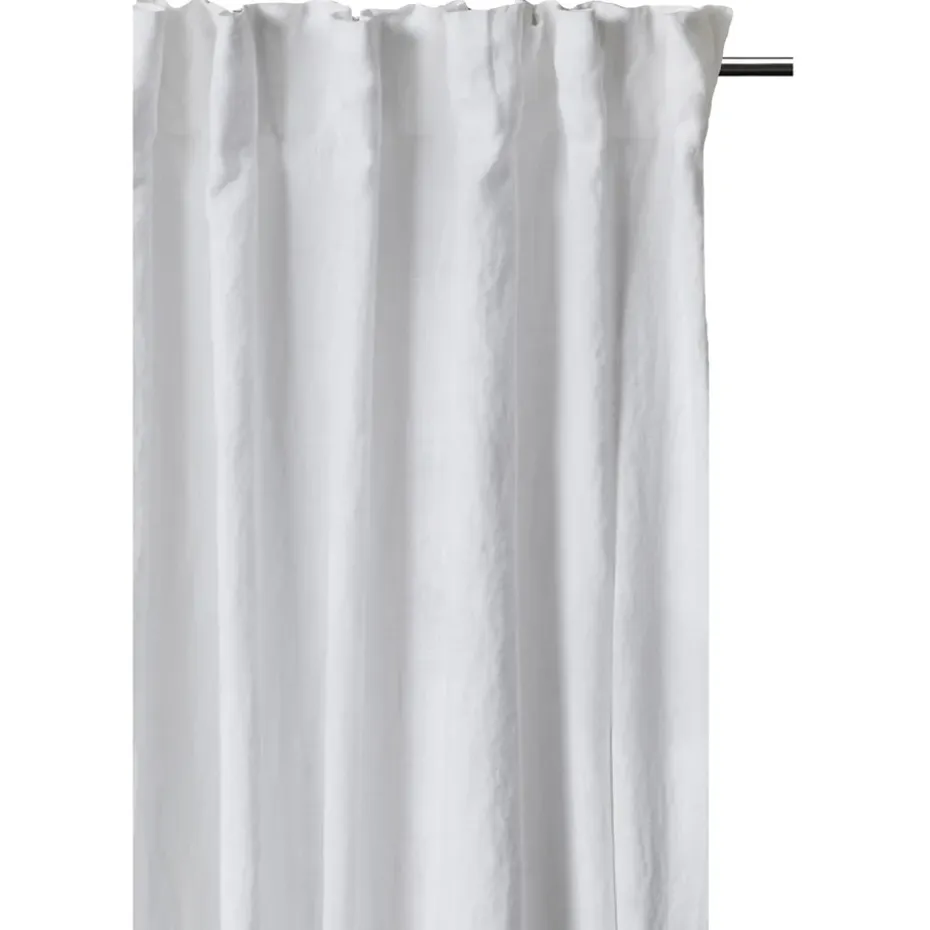 Rideau avec bande de pliage Sunshine 140 x 290cm, Blanc