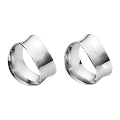Rond de serviette Cobra - lot de 2, Acier inoxydable