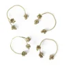 Rond de serviette Forest, lot de 4, Brass