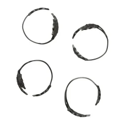 Rond de serviette Holly leaf Ø5,3 cm, 4 pièces, Black Brass
