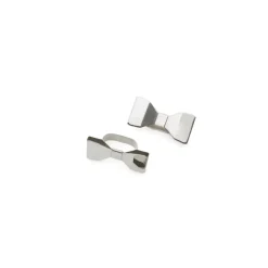 Ronds de serviettes Bowie lot de 2, Acier inoxydable