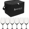 Sac contenant 6 verres à vin Expert, transparent