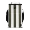 Sac isotherme City haut 9 L, Vert-blanc