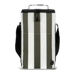 Sac isotherme City haut 9 L, Vert-blanc