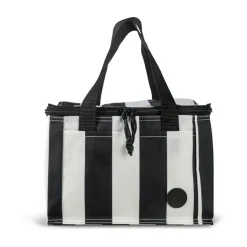 Sac isotherme City petit 3,2 L, Noir-blanc