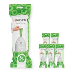 Sac poubelle Brabantia PerfectFit 120 sacs, Modèle G, 23-30 L