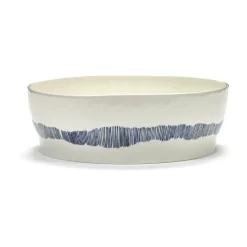 Saladier Ottolenghi Feast Ø27,5 cm, White stripes-blue