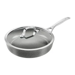 Salina Ceramic Granit sauteuse avec couvercle en verre., 28 cm